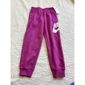 Nike Girl's Fuchsia Sweatpants with White Logo Size 6X #486 [COPY]